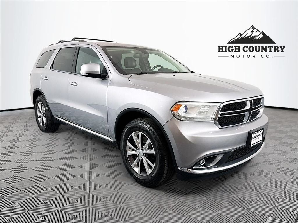 2016 Dodge Durango Limited in Billet Silver Metallic Clearcoat — front three-quarter view