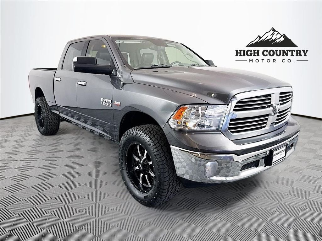 2018 RAM 1500 Big Horn in Granite Crystal Metallic Clearcoat — front three-quarter view