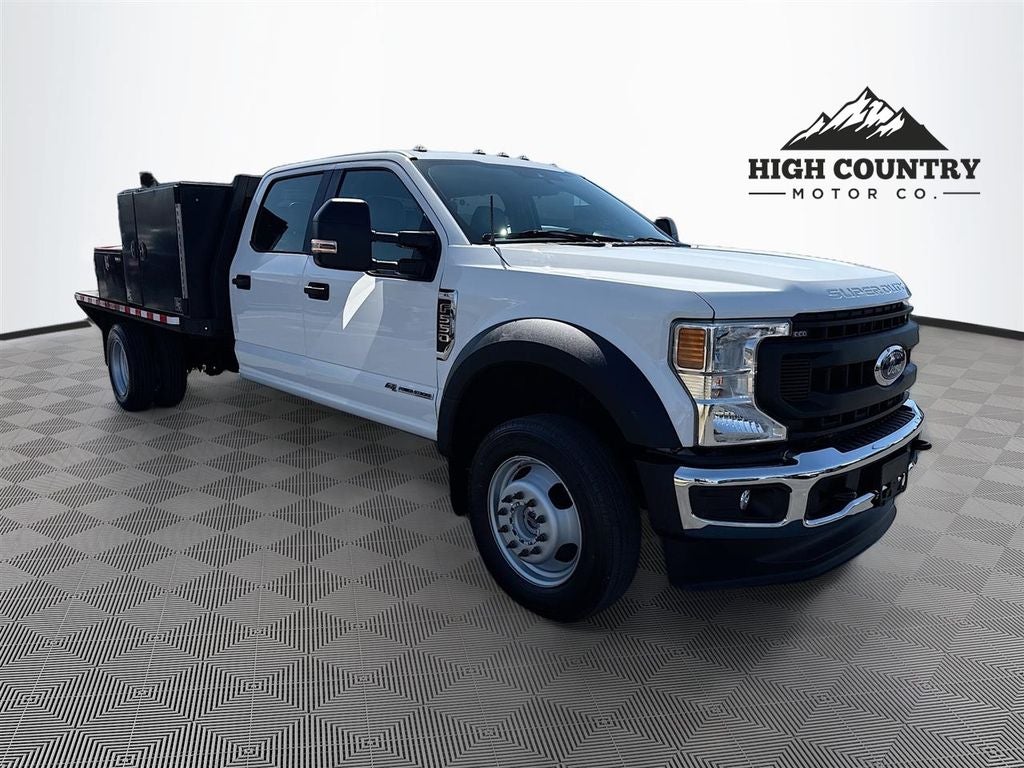 2020 Ford F-550SD XL DRW in Oxford White — front three-quarter view