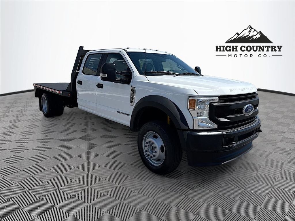 2022 Ford F-550SD XL DRW in Oxford White — front three-quarter view