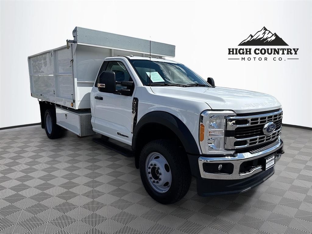 2023 Ford F-550SD XL DRW in Oxford White — front three-quarter view