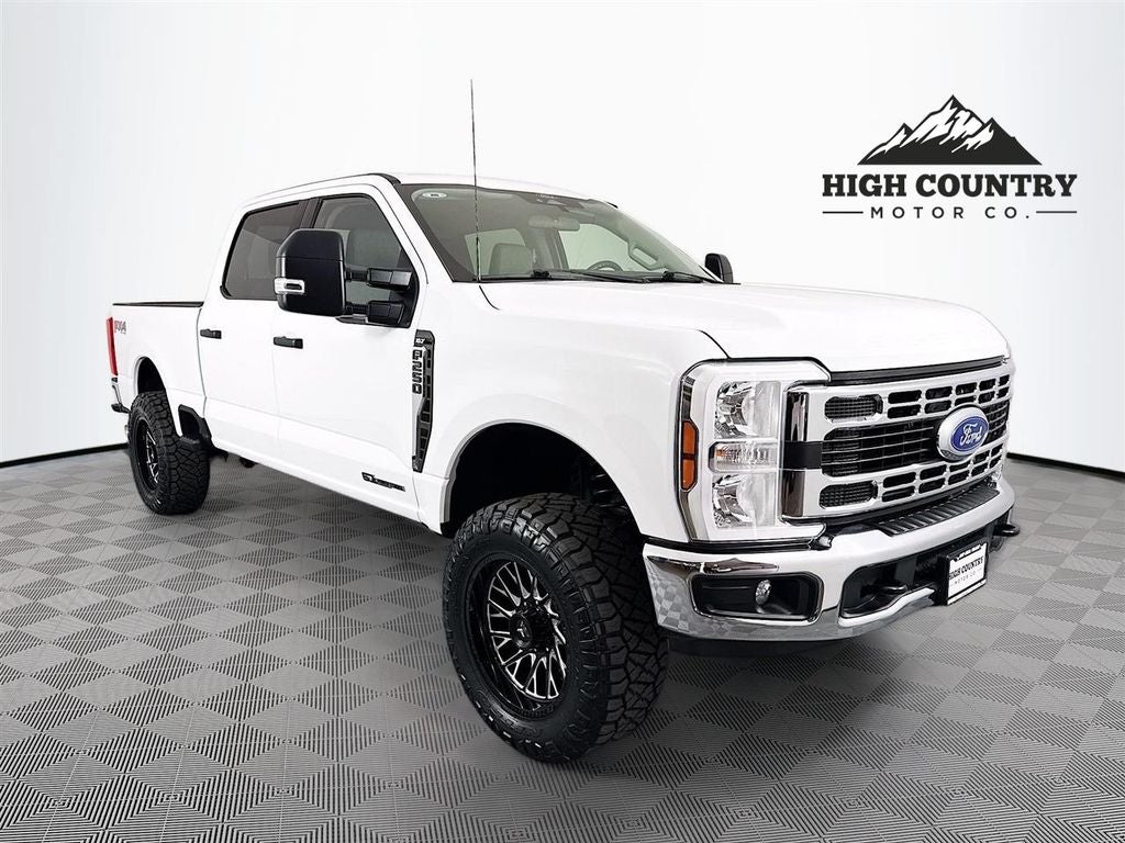 2024 Ford F-250SD XLT in Oxford White — front three-quarter view