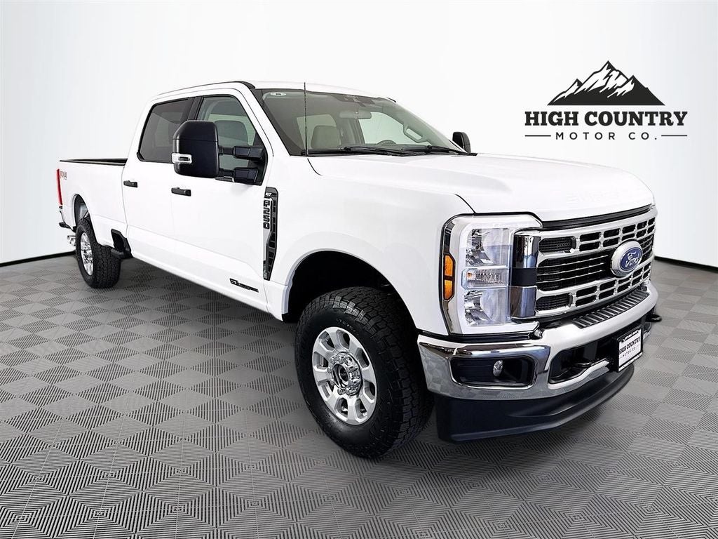 2024 Ford F-250SD XLT in Oxford White — front three-quarter view