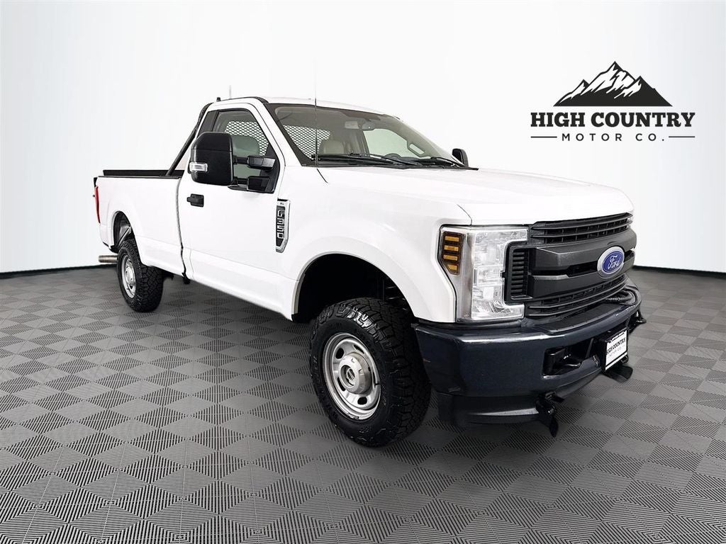 2018 Ford F-350SD XL in Oxford White — front three-quarter view