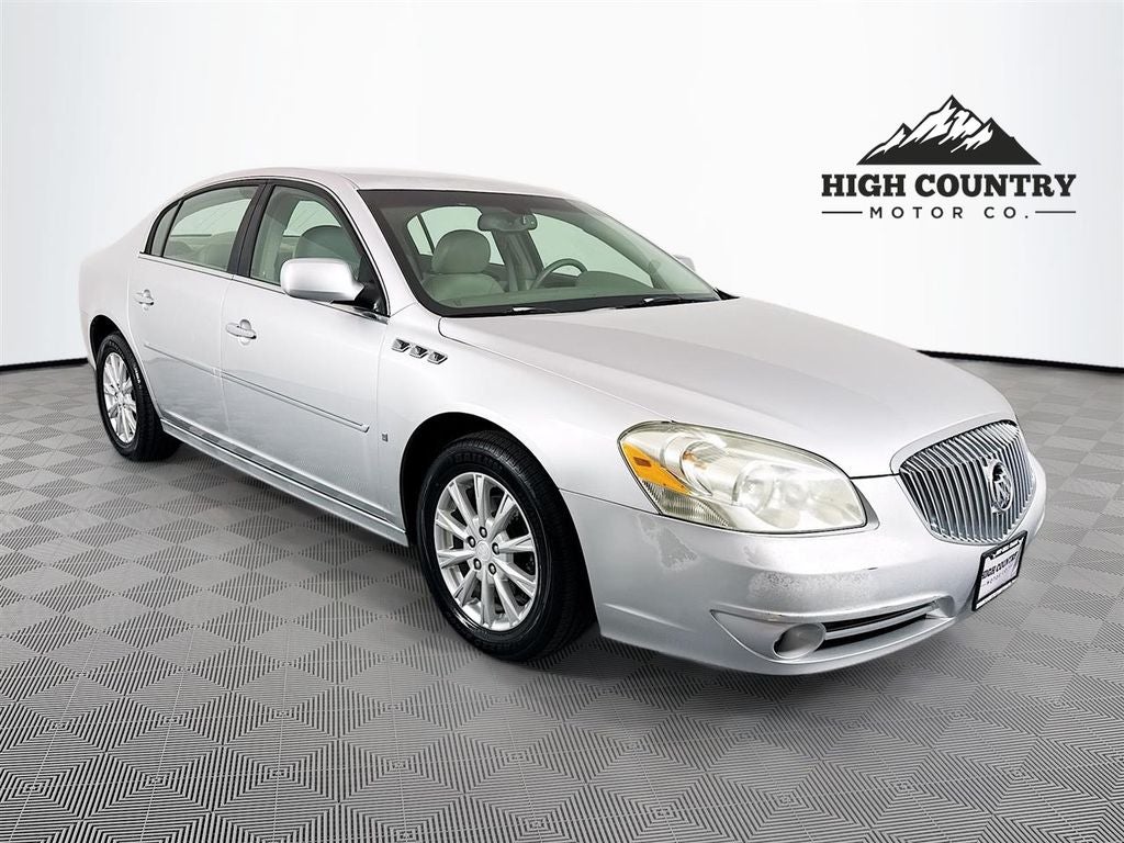 2010 Buick Lucerne CXL in Quicksilver Metallic — front three-quarter view