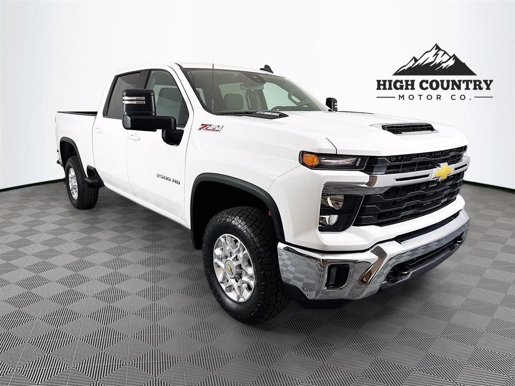 2024 Chevrolet Silverado 2500HD LT in Summit White — front three-quarter view